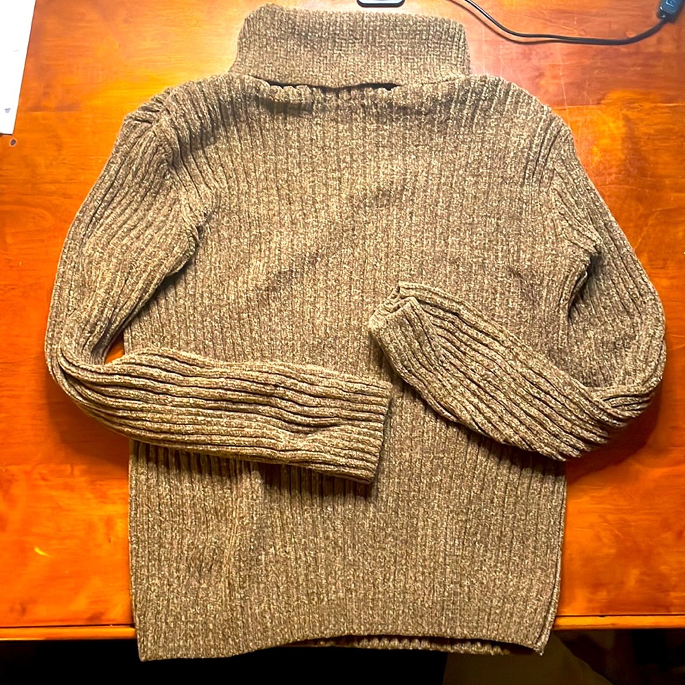 Cozy hand made knitted turtle neck sweater